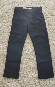 Levi's 511 Slim Stretch Black Jeans Regular Fit 5 Pocket Denim Sz 7 Waist Adjust - Picture 1 of 9