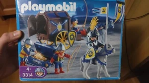 playmobil 3314 cavaliere con carro e cassa con oro set completo - Foto 1 di 3