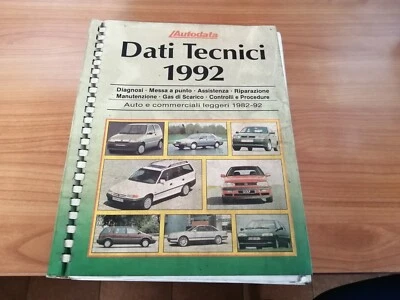 autodata del 1992 dati tecnici auto - Immagine 1 di 2