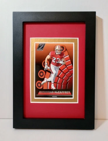 Christian McCaffrey San Francisco 49ers Display  Framed NFL Football Card Plaque Cover