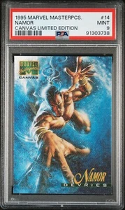 1995 MARVEL MASTERPIECES CANVAS LTD ED #14 NAMOR PSA 9 - Picture 1 of 2