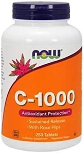 Now Foods, C-1000,Now Foods Vitamin C-1000 Sustained Release with Rose Hips, ... - Picture 1 of 12