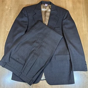 Cricketeer Suit Mens 42L 34x29 Brown Wool Vintage 2 Piece Union Made USA - Picture 1 of 19
