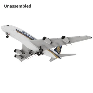 1/120 A380 Singapore Airline Civil Airliner Paper Plane Aircraft Unassembled S - Picture 1 of 7