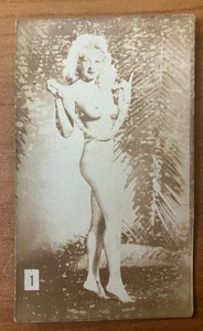 1930s Miracle Fotos Pic-Tease "The Fingers Game" Hollywood Cutie Nude #1 - RARE! - Picture 1 of 2