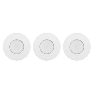 3 x LED Bad & Außen Einbauleuchten rund Weiß IP65 3 x 5,5W 345lm warmweiß 3000K - Bild 1 von 2