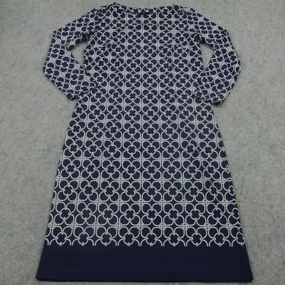 Talbots Dress Womens Petite Small Geometric Knit Long Sleeve Pattern Casual - Image 1 of 4