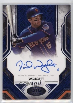 2025 Topps Tier One Prime Performers Blue Foil /75 David Wright #PPA-DW Auto - Image 1 of 2