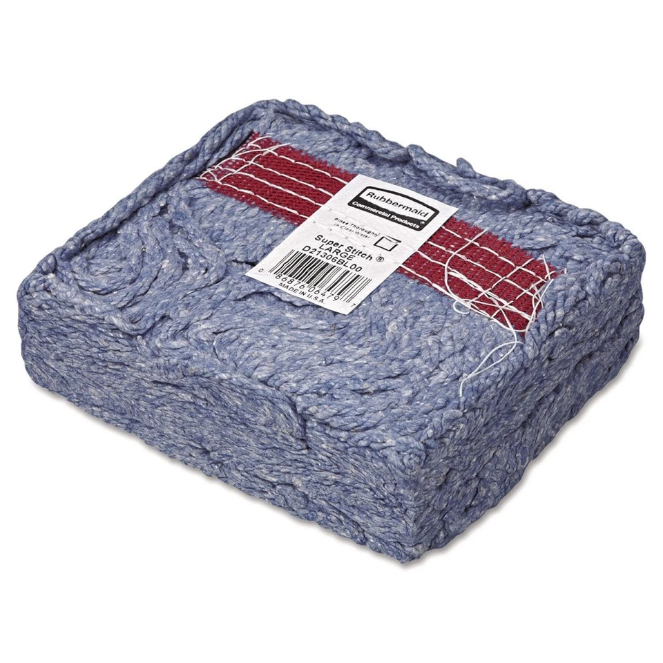 Rubbermaid Fgd21306bl00 Blend MOP Wet Large Blue 4 Ply