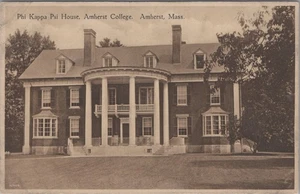 Phi Kappa Psi House Amherst College Massachusetts MA Dormer Windows Postcard - Picture 1 of 2