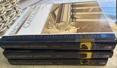 ENCYCLOPEDIA OF CAPITALISM 3 Vol Set Syed Hussain HC ExLib Economics History - Image 1 of 4