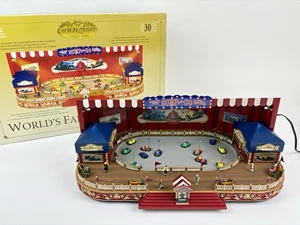 Mr. Christmas Gold Label Musical World's Fair “Bump and Go” Bumper Cars Village - Picture 1 of 14