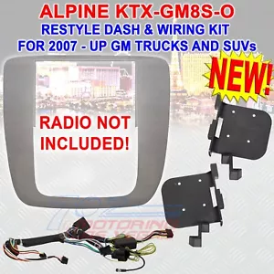 ALPINE KTX-GM8S-O CAR DASH RESTYLE KIT FOR SELECT 2007-UP GM RETAINS ONSTAR SWC - Bild 1 von 2