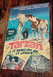 TARZAN'S DESERT MYSTERY ORIGINAL ARGENTINA MOVIE POSTER USED FOR ANOTHER MOVIE - Picture 1 of 12