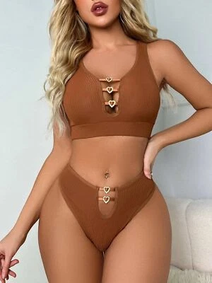 Lencería sexy para mujer Babydoll de encaje sujetador conjunto de tanga ropa para dormir ropa interior ropa para dormir Foto 1 de 4