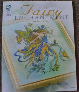Cross Stitch Chart Book Joan Elliott's Fairy Enchantment 9 Mystical Designs - Picture 1 of 5