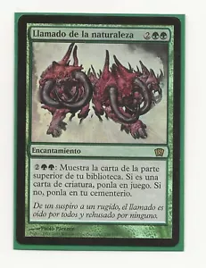 LLAMADO DE LA NATURALEZA FOIL Español Magic 8th Edition Call of the Wild NM MTG - Imagen 1 de 1