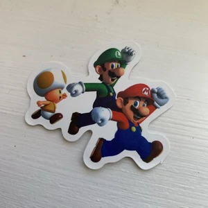 2” Nintendo Vinyl Decal Mario Luigi Toad Nintendo Switch Dock 3DS Wii Cup Bottle - Picture 1 of 3