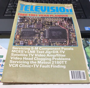 Vintage Fernsehmagazin Januar 1991 Wartung/Projekte Entwicklungen Video - Bild 1 von 2