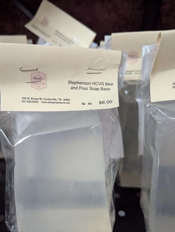 Base de jabón ultra transparente Stephenson para derretir y verter (cristal HCVS) 16 oz. Foto 1 de 1