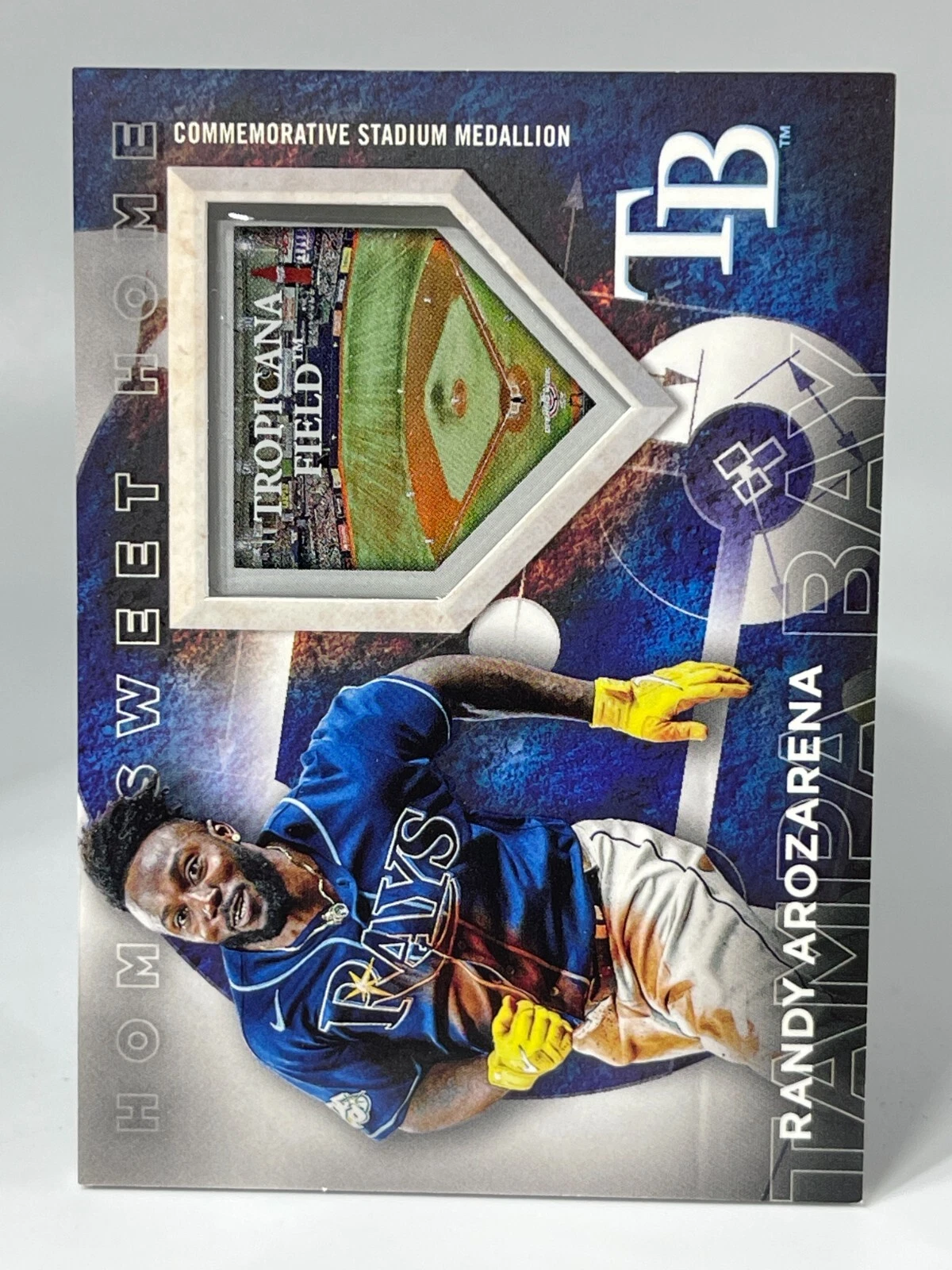 2024 Topps Series 1 RANDY AROZARENA Rays Home Sweet Home Medallion /299