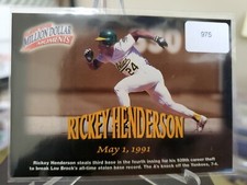 RICKEY HENDERSON  A's   1997-98 FLEER MILLION DOLLAR MOMENTS #24