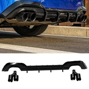 Rear Diffuser Lip + Exhaust Cover Kit For 2020 AKASAKA BMW 3 Series 330i 330li - Picture 1 of 8
