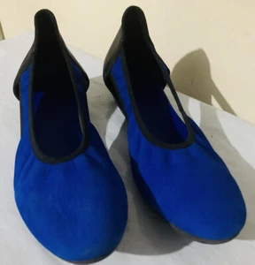 Arche France Women's size 7 Ballet Flats Blue/Black Suede Leather EU 37 Shoes - Picture 1 of 7