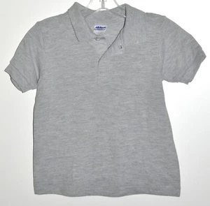 Gildan Easy Care Polo Shirt School Uniform Gray Youth Sz Small NWOT - Picture 1 of 3