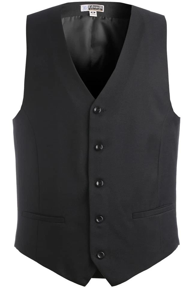 Edwards Mens Synergy Washable High-Button Vest - 4525 FREE SHIPPING! - Image 1 of 1