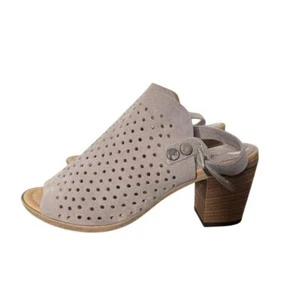Sophia Milano Damen-Sandalen klobiger Absatz 7,5 Veloursleder perforiert Lasercut - Bild 1 von 13