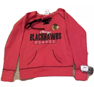 Women’s Small 4/6 Chicago Blackhawks Hockey Drawstring Sweat Shirt New With Tags - Picture 1 of 10