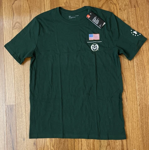 Under Armour Men's Colorado State Rams Short Sleeve Shirt NWT Large Cover