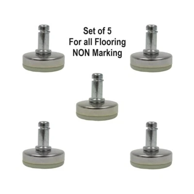 #185 - Perfil bajo / Deslizamientos cortos para sillas, mesas o muebles (juego de 5) 📦 Foto 1 de 3