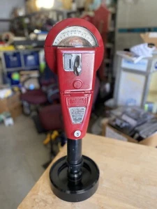 Vintage Red Duncan 60 Parking Meter And Key, Working - Picture 1 of 5