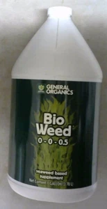 General Organics, Bio Weed, 1 Gallon, Seaweed Based Supplement ( 0 - 0 - 0.5 ) - Picture 1 of 1