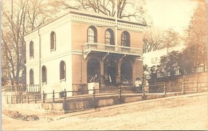 RPPC Waldoboro Maine Street View Customs House & Post Office 1922 - Picture 1 of 2
