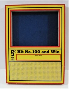 Vintage Prize Board 600 Hole Your Choice 5 ct  Punch Board Gambling Unused Old - Picture 1 of 2