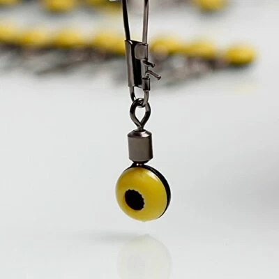 100pc Fishing Sinker Slide Swivel Hard Plastic Interlock Swivel Snap Clip Yellow - Image 1 of 3