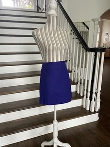 J.CREW Baumwolle Doppel Serge Minirock lila Sommer hell ungefüttert Gr. 0 #42211 - Bild 1 von 12