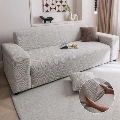 Funda protectora para sofá jacquard de alta elasticidad 1/2/3/4 asiento a prueba de polvo Foto 1 de 4