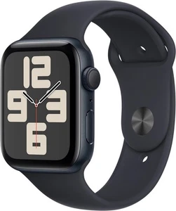 Apple Watch SE Gen 2 44mm Midnight Aluminum+Sport Band M/L GPS Excellent - Photo 1 sur 4