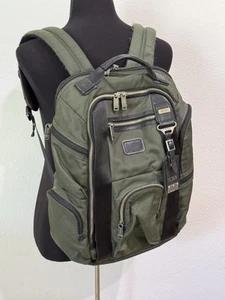 TUMI ALPHA BRAVO 22382SPH Backpack Green Men's Bag - Picture 1 of 12