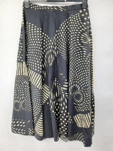 Metamorfosi Midi Skirt Geometric Cotton Pattern Size 44 - Picture 1 of 4