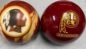 COPPIA PALLINE DA BOWLING WASHINGTON REDSKINS BELLE BRUSWICK LTD4020 BDU4511 - Foto 1 di 11