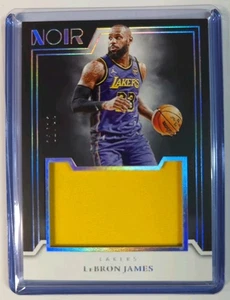 2025-25 Noir Basketball LeBron James Jumbo Relic /99 Game Used Jersey Lakers - Picture 1 of 2