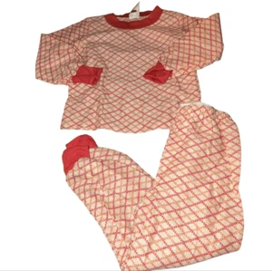 Vintage Velvelon checkered mod pajama set - Picture 1 of 6