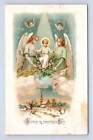 "Gloria in Excelsis Deo" Antique Christian Christmas Angel Art St Paul Minnesota