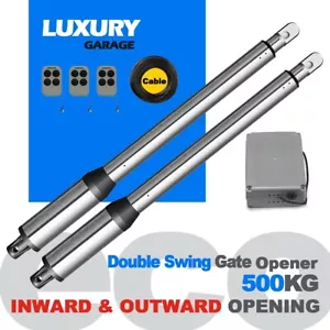 RITROX ECO 500kg Double Swing Gate Opener/Motor Automatic 3x Remote + 7.5m Cable - Picture 1 of 5