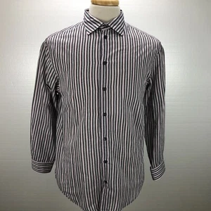 Armani M Multicolor Stripes Button-Up Long Sleeve Casual Men's Shirt - Picture 1 of 7